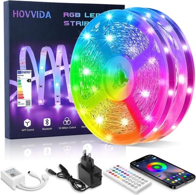 RGB LED Strip 5050 met App en Afstandsbediening - 30M voor Kamer, Woonkamer, Keuken, Slaapkamer, Feest