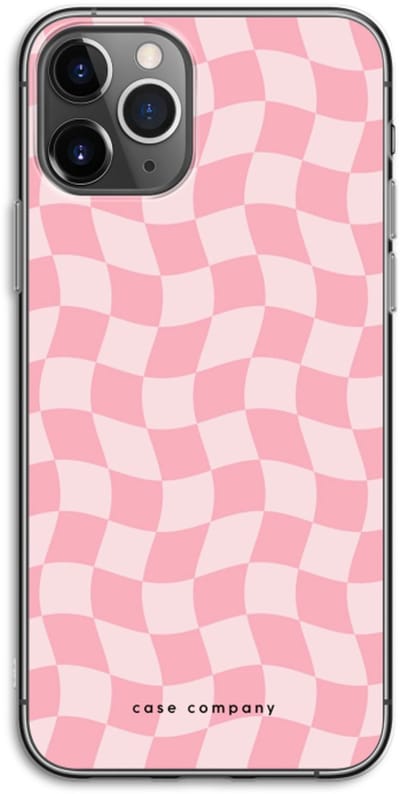Case Company® - Hoesje geschikt voor iPhone 11 Pro hoesje - Grid Roos - Soft Cover Telefoonhoesje - Bescherming aan alle Kanten en Schermrand