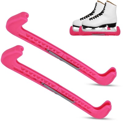 BRENZOOS- Schaatsbeschermers Verstelbaar - 2 Stuks - Kunstschaatsen/Ijshockey - ABS-Materiaal - 31x6x1.8 cm - Lichtgewicht 210 gram - Schaatsbescherming