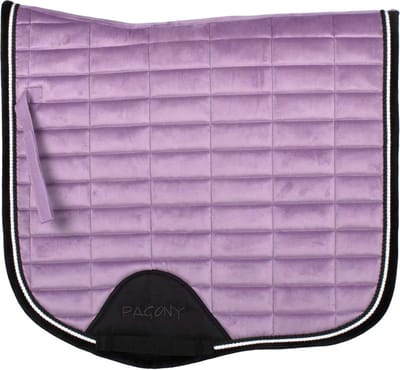 Pagony Work Velours Zadeldek - Maat: Full - Lila - Polyester
