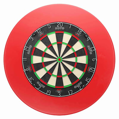 KOTO - King Pro Rood Sisal Dartbord Met Staple-Free Bulls-Eye - Surround