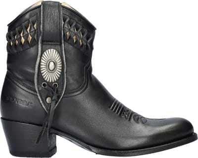 Sendra Debora dames cowboylaars - Zwart - Maat 38
