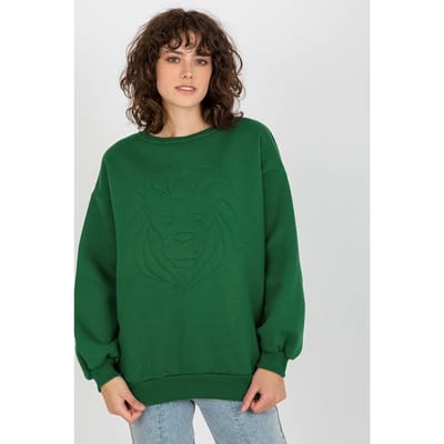 Soft Emblem Sweatshirt - Green / One Size