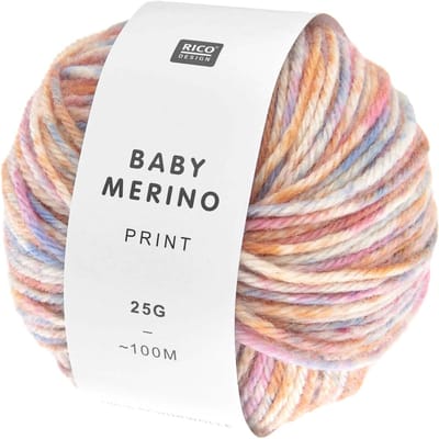 Rico Design "Baby Merino Print" - Bloemen