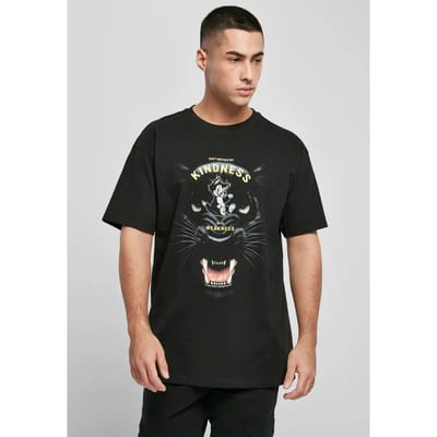 Mister Tee - Kindness No Weakness Oversize Heren T-shirt - XS - Zwart