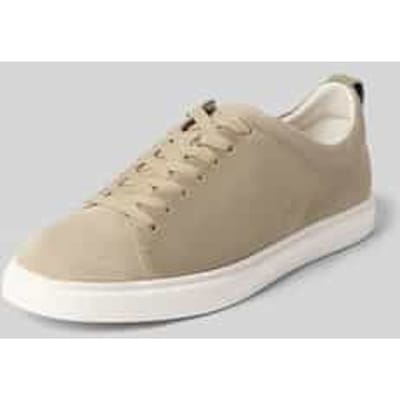 Sneakers van echt leer in velourslook model 'Uwin'