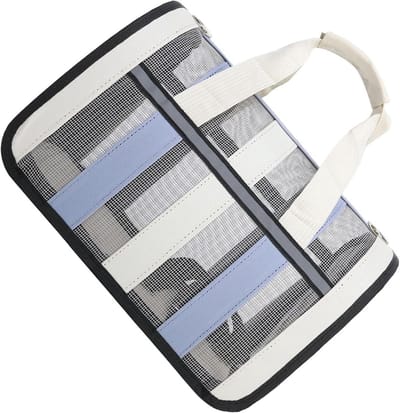 Kattendraagtas - Reistas Huisdieren - Veilig Vervoer - Grote Opening - 62x42x2 cm - Blauw