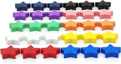 Kleurige ronde koelkastmagneten van plastic, sterke zelfklevende magneten voor thuisgebruik, 30 stuks