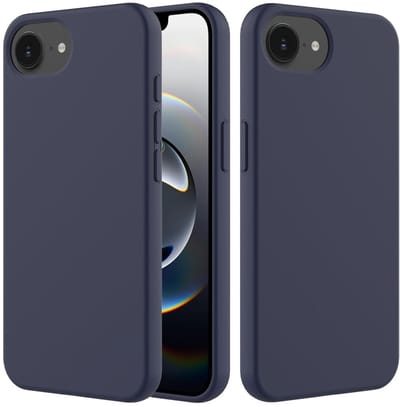 Coverup Hoesje - Geschikt voor iPhone 16e / 17e Hoesje - Coverup Liquid Colour Back Cover - Midnight Blue