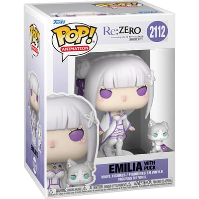Re:Zero Emilia with Puck vinylfiguur 2112 Unisex Funko Pop! - Neutraal - Standard