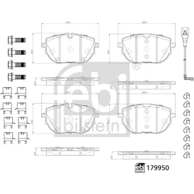 Remblokset FEBI BILSTEIN 179950