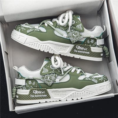 INS Heren Luxe Hardloopschoenen Ademend Skateboard Schoenen Chunky Comfortabele Casual Sneakers Heren Tenis Masculino Schoeisel Mannelijk 39