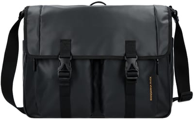MANDARINA DUCK schoudertas Eco Coated Messenger Bag Black zwart