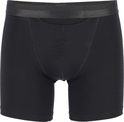 HOM HO1 long boxer briefs (1-pack) - heren boxer lang met horizontale gulp - zwart - Maat: L