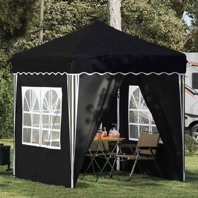 vidaXL - Pop-up - Feesttent - 195 - x - 195 - x - 245 - cm - Antracietkleurig