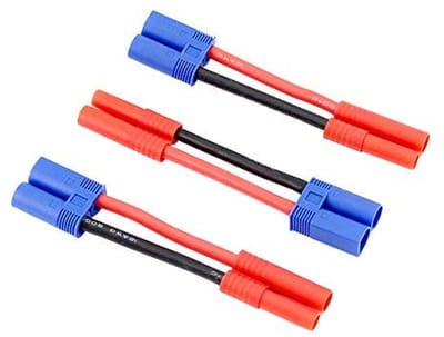 Dailygoody - 3pcs 4MM Female to EC5 Style Male Adapter Cable - 5cm - 12awg Draad - Converteren van batterij - Geschikt voor Lipo batterijen - 3 stuks