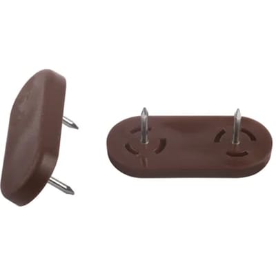 Fix-o-moll Meubelglijder - Nagelbaar - Kunststof - 45x20mm - Rechthoekig - 4 Stuks