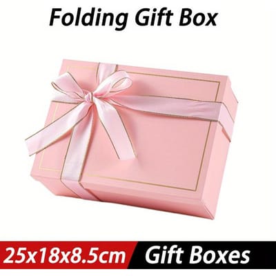 1 pièce Boîtes Cadeaux pour Mariage, Boîte Proposition Demoiselle d'Honneur avec Ruban et Couvercle pour Cadeaux, Emballage pour Fête d'Anniversaire Fête des Mères Anniversaire bijoux 1pc rose