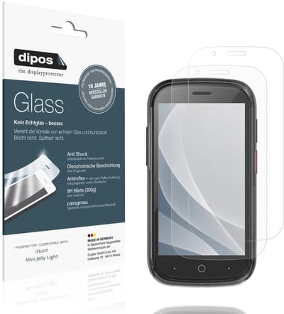 dipos – 2x Matte Pantserfolie geschikt voor iHunt Mini Jelly Light | 9H Screenprotector