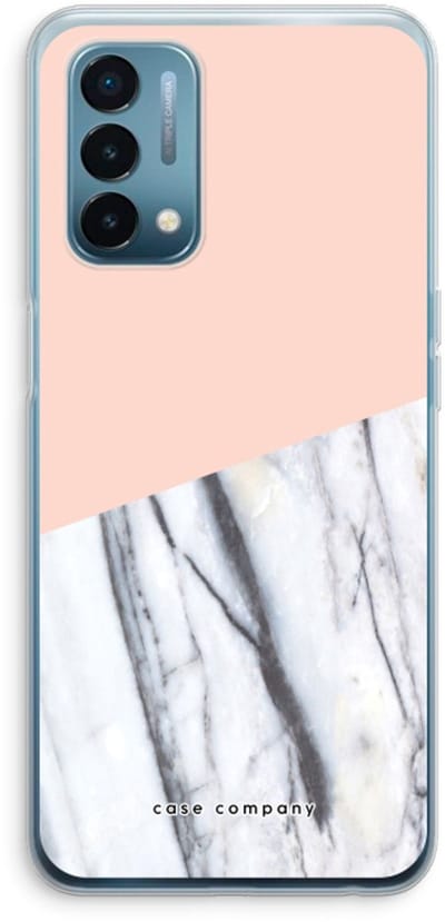 Case Company® - Hoesje geschikt voor OnePlus Nord N200 5G hoesje - A touch of peach - Soft Cover Telefoonhoesje - Bescherming aan alle Kanten en Schermrand