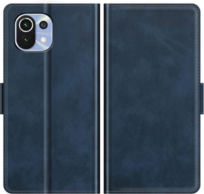 Coverup Hoesje - Geschikt voor Xiaomi Mi 11 Lite (4G, 5G & NE) Hoesje - Coverup Deluxe Book Case - Blauw