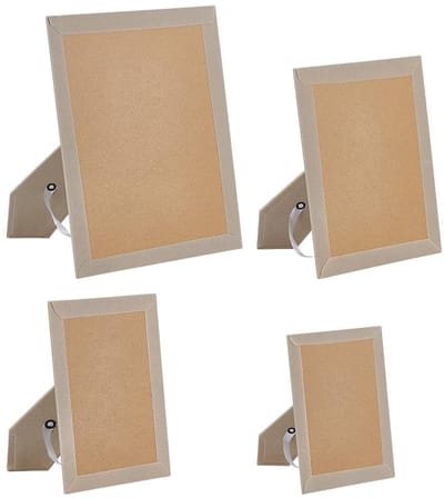 Dailygoods- Fotolijst Vervangingsset 4 Stuks - Foto Ezel Terug - Fotobord voor Wandmontage - Stabiliteit - Verstelbaar - Geschikt voor Houten Fotolijsten - Foto Steun