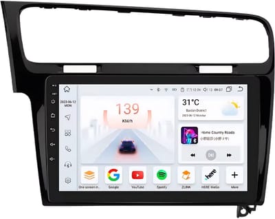 Autoradio met bluetooth - Carplay - Voor VW Golf 7 (2013-2017) - Geschikt voor Apple en Android - Stereo - Navigatie - Navigatiesysteem auto - 8GB 128GB
