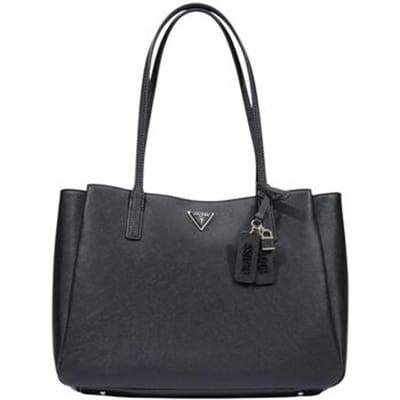 GUESS schoudertas business tas met laptopvak Noelle II Tech Tote Black zwart