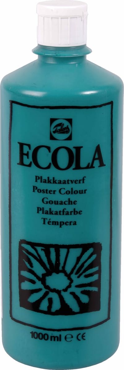 Ecola plakkaatverf 602 Donkergroen 1000ML