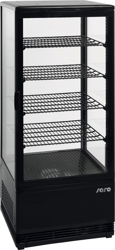 SARO 330-1013 Drankkoeler Koelvitrine  SC100 - Vrijstaand - Zwart - 42x38x111 cm - 98 liter