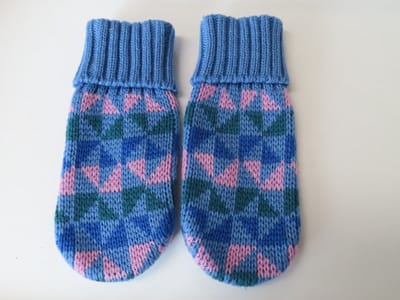 Wantjes - Met duim - Unie - Blauw , groen , roze - 2 1/2 - 18 tot 24 maanden