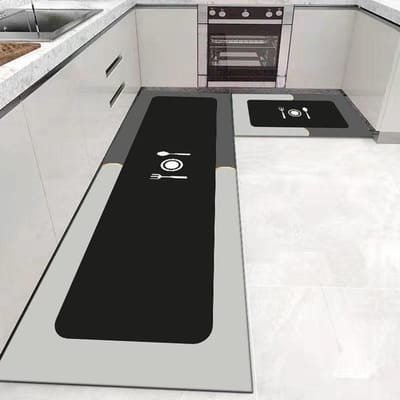 Keukenmat Huisingang Deurmat Slaapkamer Woonkamer Nachtkastje Lang tapijt Hal Balkon Tapijt Bad Antislip Wasbare vloermatten 40cmx60cm 1pc