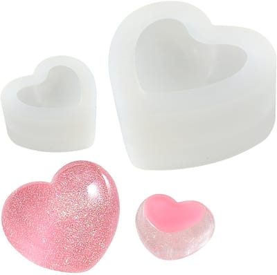 Dailygoods- Siliconen Vorm Hartvormig - IJsblokjesvorm - Chocolade/Vormpjes Koekjes - Zeepcake/Vormpjes Klei - Doe-het-zelf Kaarsvorm - Hoge Vormnauwkeurigheid - Vormpje