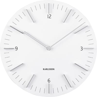Karlsson Wandklok Detailed - Wit - Ø30cm