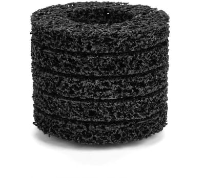 Allecto - Poly Strip Wheel Disc - 5x Schuur- en Schuurtool voor Verf en Roestverwijdering - 100mm Schuurdisc - Schuuraccessoires - Verfverwijdering...