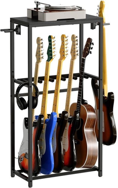 Unyqoos® Ruime En Veilige Multi-Instrumentenstandaard Voor Diversen Muziekinstrumenten Met Accessoire Opslag