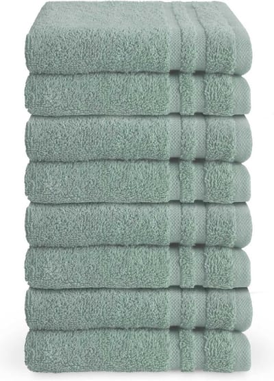 Byrklund gastendoekjes 30x50 - set van 8 - Hotelkwaliteit - Zeeblauw