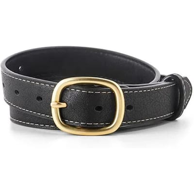 Dames Riem Mode Nieuwe Gladde Gesp Dunne Riem Rok Riem Jurk Decoratie Veelzijdige Dames Riem 105cm black