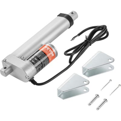 VEVOR 1500N Lineaire Actuator DC 12V Lineaire Aandrijving Ip54 Elektrische Lineaire Motor 100 mm Slaglengte Geluidsniveau ≤ 60 DB Elektrische Deuropener 5 mm/s Rijsnelheid Lineaire Technologie Aanpassing Aandrijving