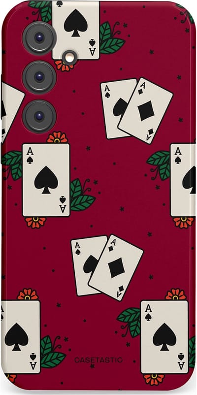 Casetastic Hoesje Geschikt voor Samsung A35 - Stijlvolle Beschermende Duo-layer Case - Casino Aas