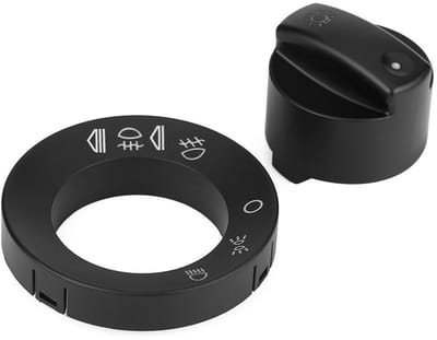 Allecto - Car Headlight Switch Repair Kit - Hoofdlichtschakelaar - Praktische oplossing - Zwart - Schakelaar reparatieset - Geschikt voor S4 B6 B7 ...