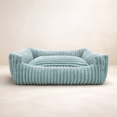 Hondenbed / Kattenbed - Gestepte Dierenmat 95x75cm, Comfortabel en Duurzaam Kussen voor Huisdieren, turquoise
