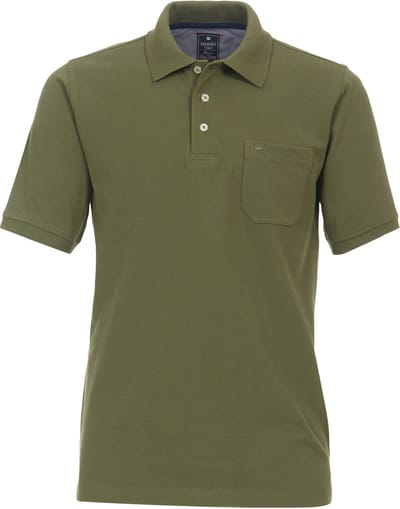 Redmond regular fit heren polo - pique - groen