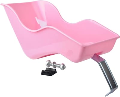 Poppenfietszitje - Poppendrager Fiets - Poppen Vervoeren - Met Riembevestiging - 37 x 207 x 17 cm - Zwart