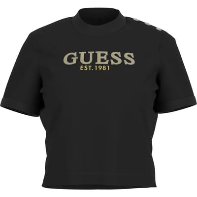 Dames-T-shirt met ronde hals Guess Washed