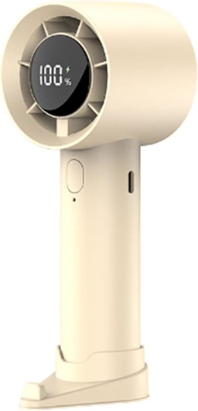 VHV - Ventilator - Handventilator - Mini ventilator - Draagbare - Oplaadbare USB-ventilator - Met Type-C snellaadfunctie - Stille werking en lange batterijduur - Khaki