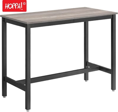 Hoppa! Vintage Metalen Bartafel | Greige | Metaal | 120 x 60 x 90 cm (L x B x H)