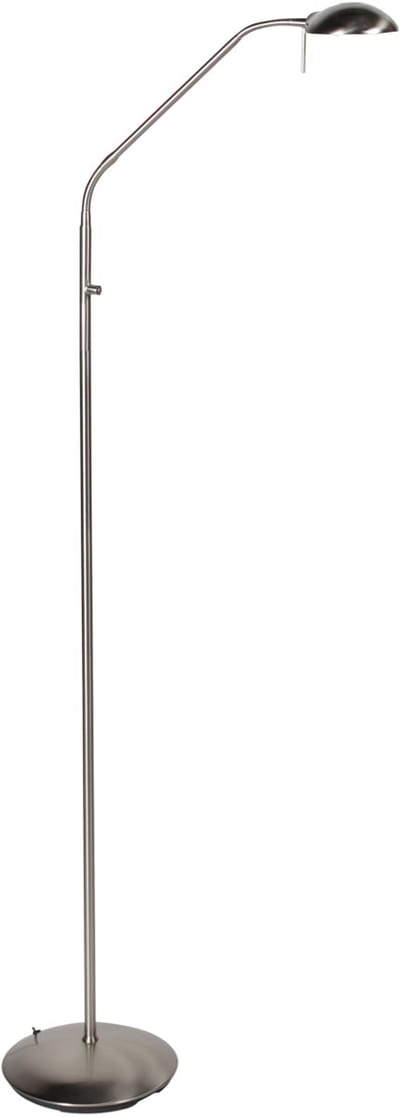Mexlite - vloerlamp - Curtis - staal - metaal - leeslamp - LED - 4604ST