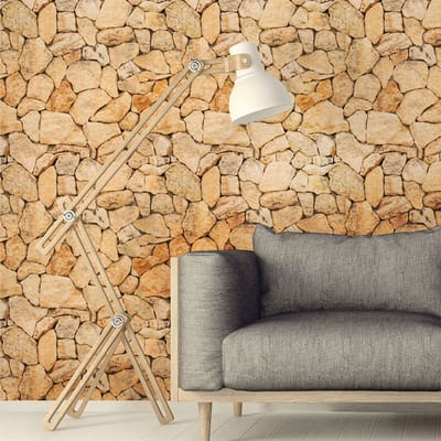 Behangeffect sticker - CORRÈZE STONES - 50x50cm
