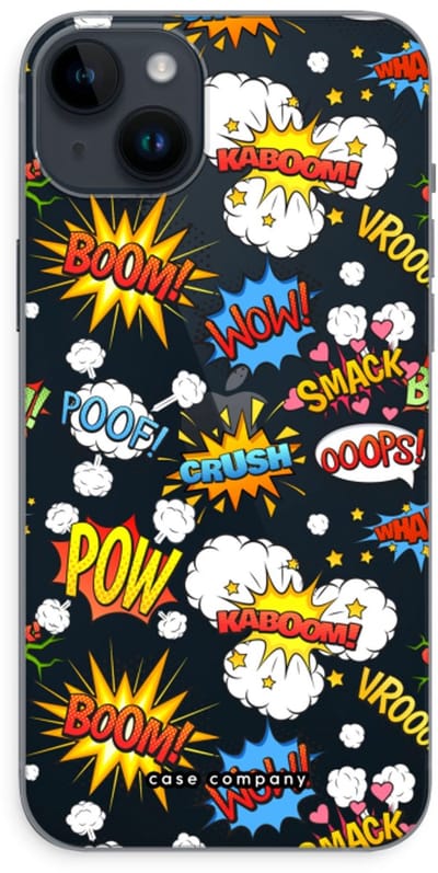 Case Company® - Hoesje geschikt voor iPhone 14 Plus hoesje - Pow Smack - Soft Cover Telefoonhoesje - Bescherming aan alle Kanten en Schermrand